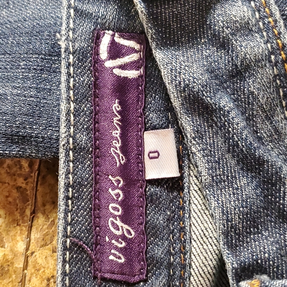 Vigoss Jeans blue british flag pockets Size 0 - Picture 4 of 5